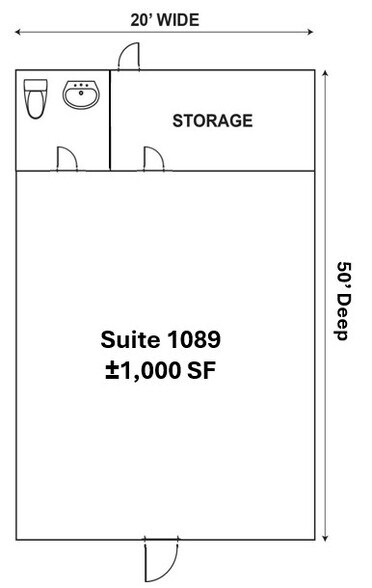 1065-1093 Columbia Dr, Decatur, GA à louer - Plan d’étage – Image 3 sur 13
