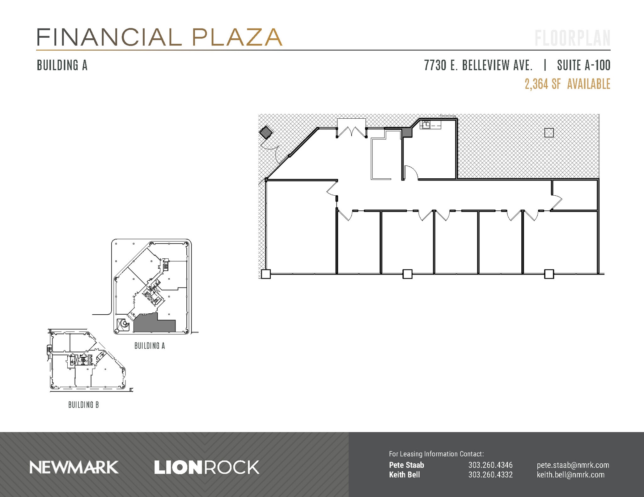 7730 E Belleview Ave, Greenwood Village, CO à louer Plan d’étage– Image 1 sur 2