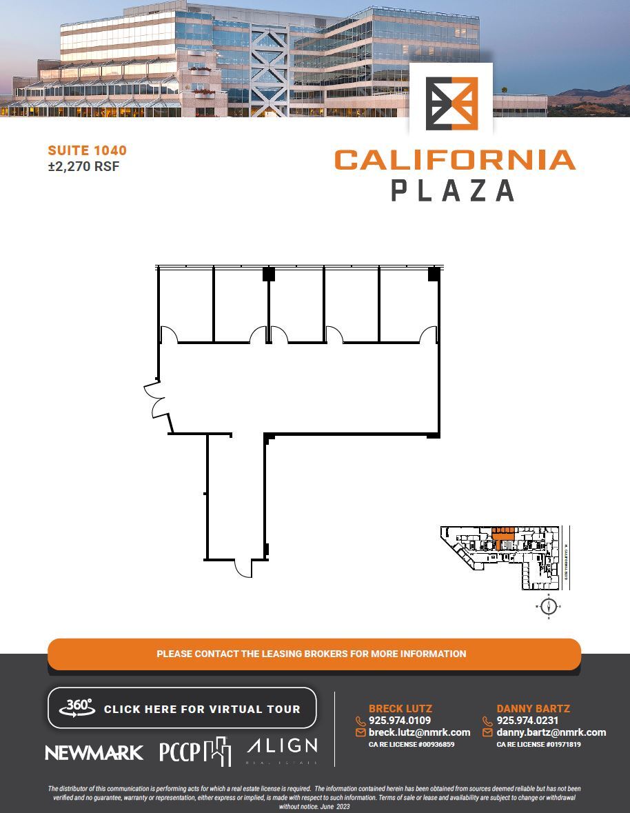 2121 N California Blvd, Walnut Creek, CA à louer Plan d’étage– Image 1 sur 1