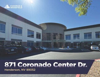 Plus de détails pour 871 Coronado Center Dr, Henderson, NV - Bureau à louer