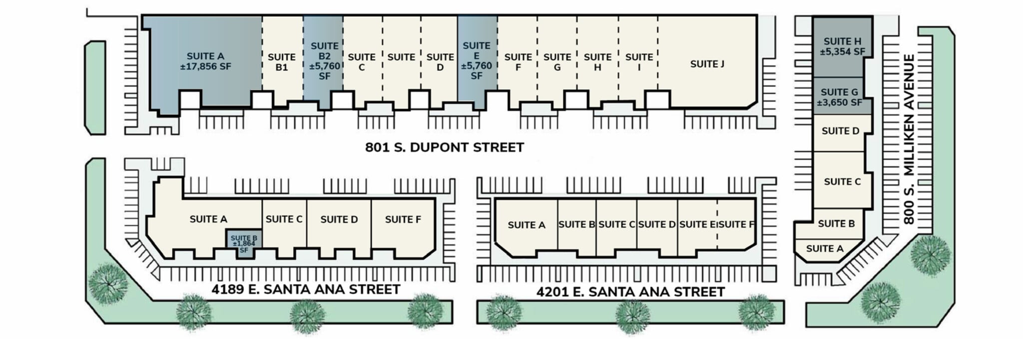 801 S DuPont Ave, Ontario, CA à louer Plan de site– Image 1 sur 1