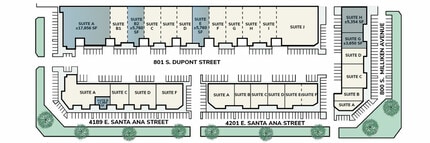 801 S DuPont Ave, Ontario, CA à louer Plan de site– Image 1 sur 1