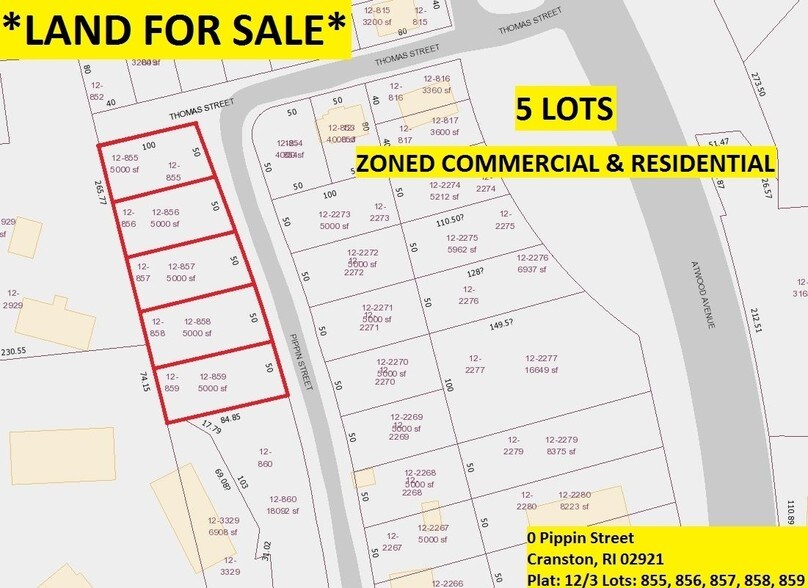 0 Atwood Ave, Cranston, RI à louer - Plan cadastral – Image 2 sur 4