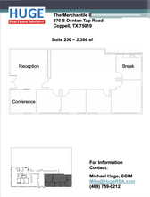 870 S Denton Tap Rd, Coppell, TX à louer Plan d’étage– Image 1 sur 6