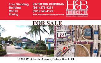 Plus de détails pour 1710 W Atlantic Ave, Delray Beach, FL - Local commercial à vendre