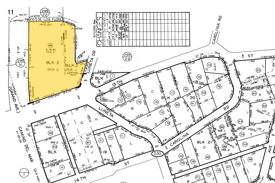 1555 Camino del Mar, Del Mar, CA à louer - Plan cadastral – Image 2 sur 12