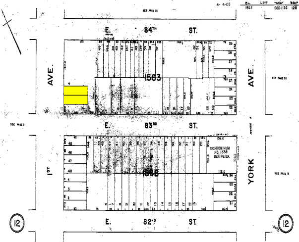 1604 1st Ave, New York, NY à louer - Plan cadastral – Image 2 sur 7
