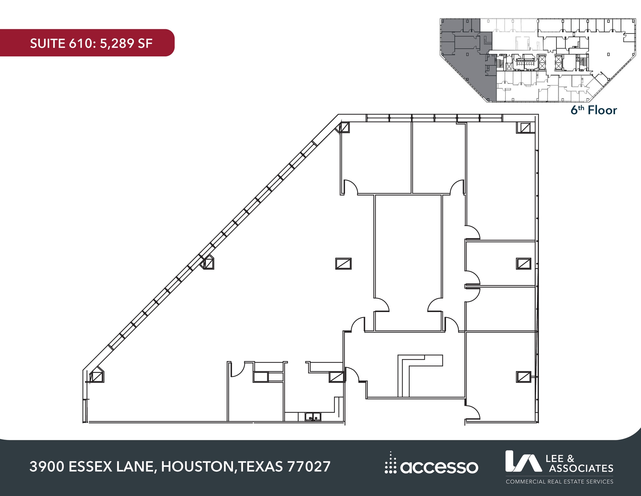 3900 Essex Ln, Houston, TX à louer Plan d’étage– Image 1 sur 1