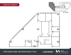 3900 Essex Ln, Houston, TX à louer Plan d’étage– Image 1 sur 1