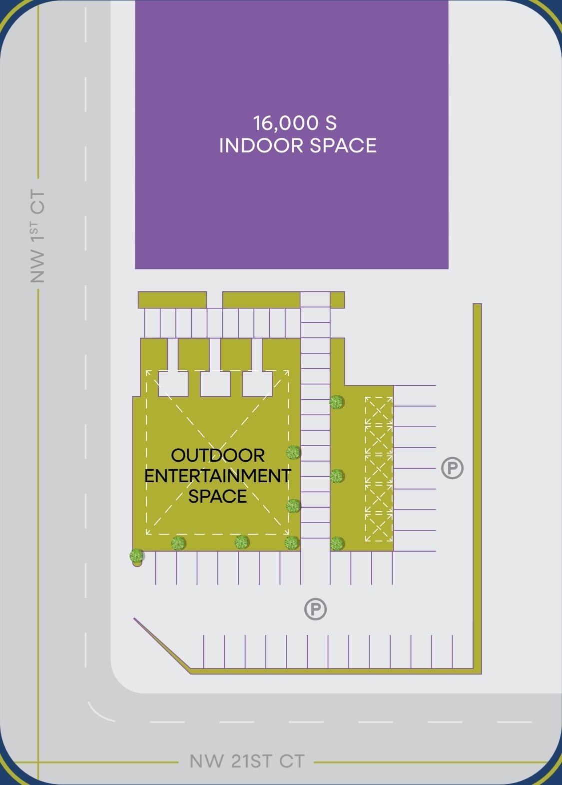 2129 NW 1st Ct, Miami, FL à louer Plan de site– Image 1 sur 1