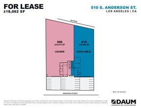 500-510 S Anderson St, Los Angeles, CA à louer Plan d’étage– Image 2 sur 2