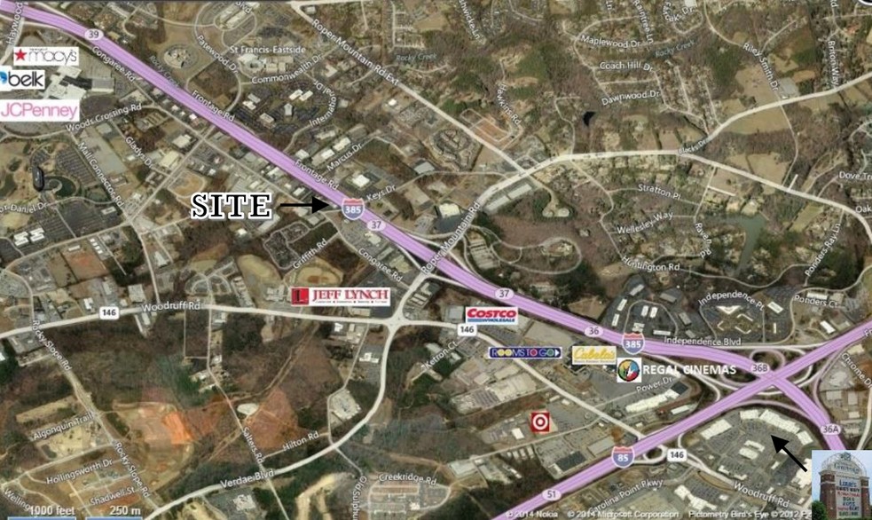 743 Congaree Rd, Greenville, SC à louer - Aérien – Image 2 sur 4