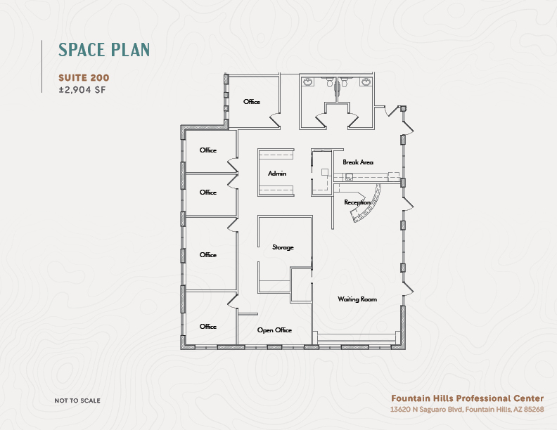 13620 N Saguaro Blvd, Fountain Hills, AZ à louer Plan d’étage– Image 1 sur 2