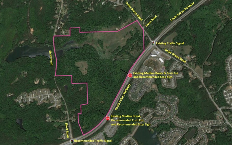 7840 Cedar Grove Rd, Fairburn, GA à vendre - Aérien – Image 2 sur 8