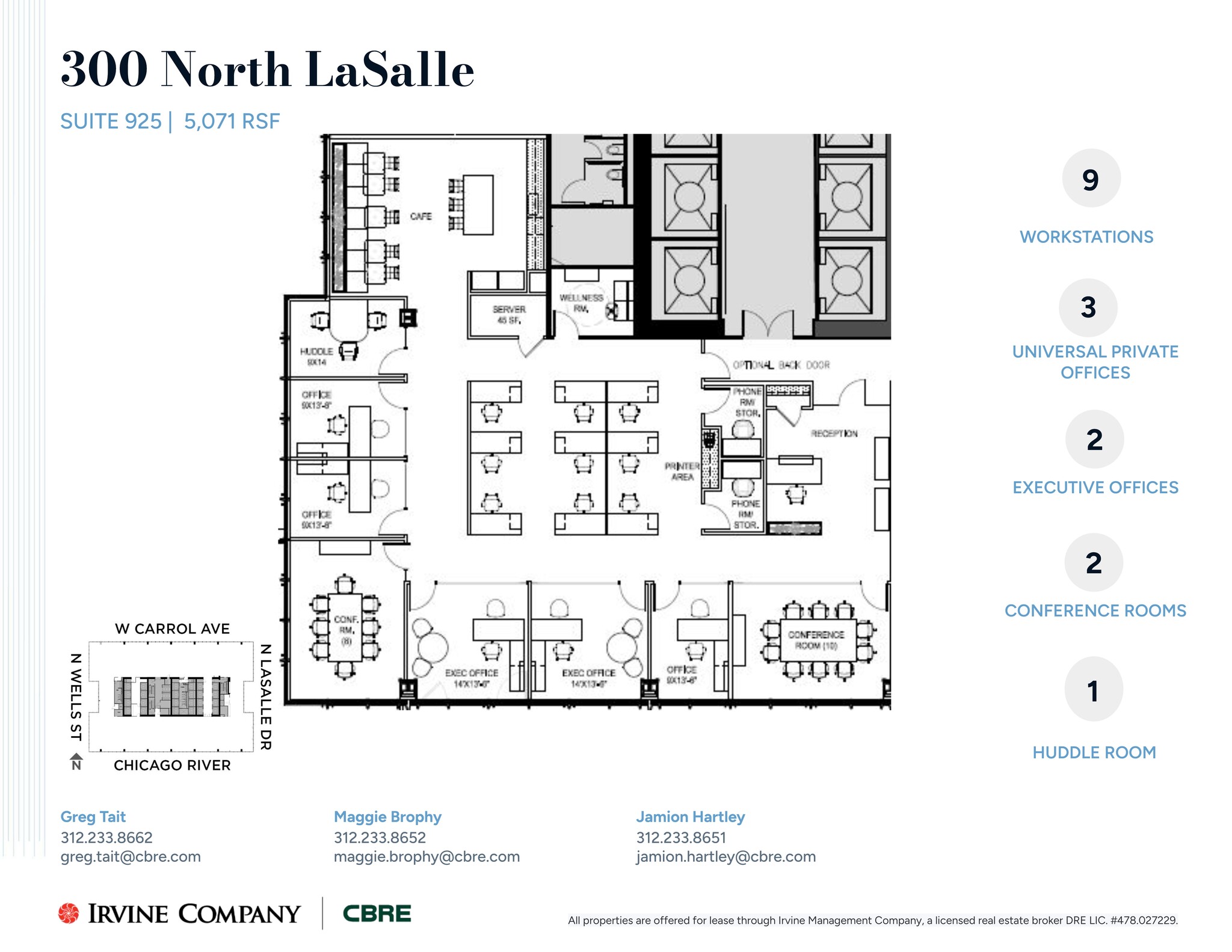 300 N LaSalle St, Chicago, IL à louer Plan de site– Image 1 sur 2