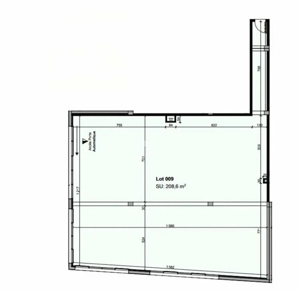 Bureau dans Narbonne à vendre - Plan d’étage – Image 1 sur 4