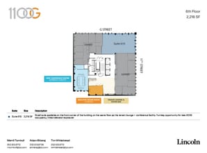 1100 G St NW, Washington, DC à louer Plan d’étage– Image 1 sur 1