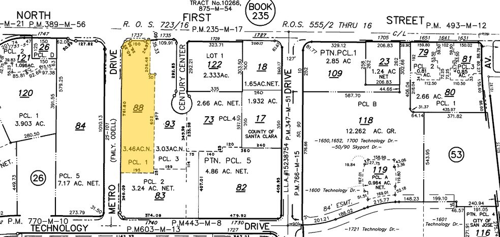 1737 N 1st St, San Jose, CA à louer - Plan cadastral – Image 2 sur 8