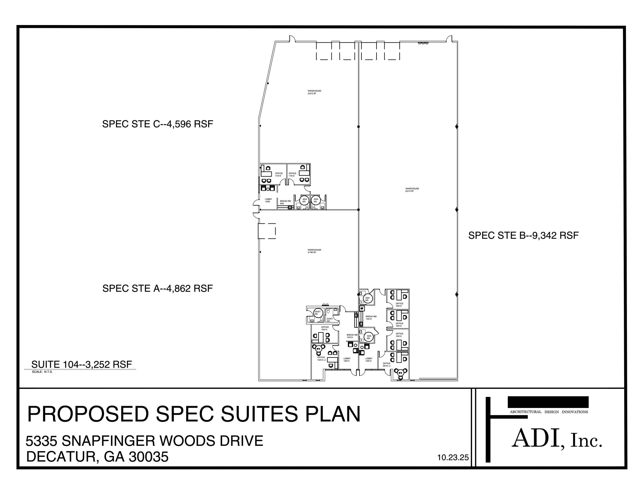 5335-5353 Snapfinger Woods Dr, Decatur, GA à louer Plan de site– Image 1 sur 1