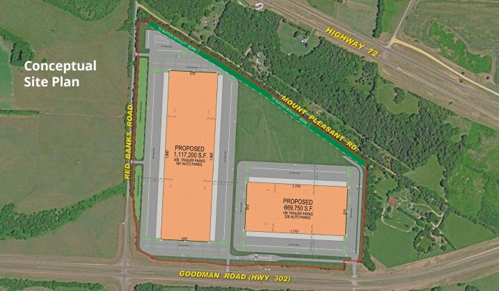 Hwy 302 & Red Banks Rd, Red Banks, MS à vendre - Plan de site – Image 1 sur 3