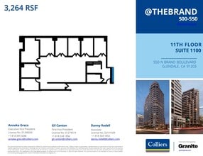 500-550 N Brand Blvd, Glendale, CA à louer Plan d’étage– Image 1 sur 1
