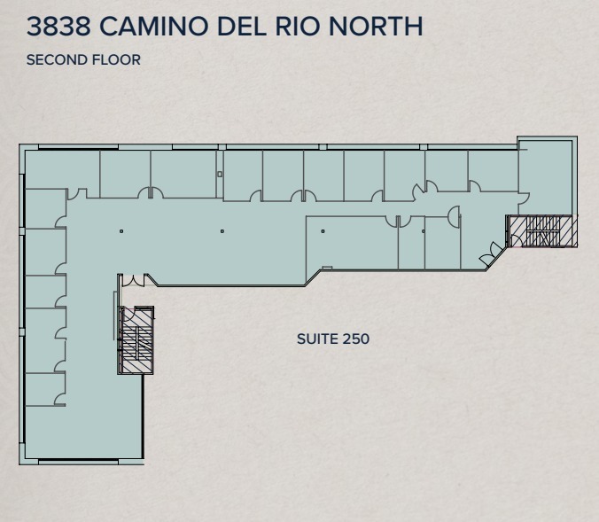 3838 Camino del Rio N, San Diego, CA à louer Plan d’étage– Image 1 sur 1