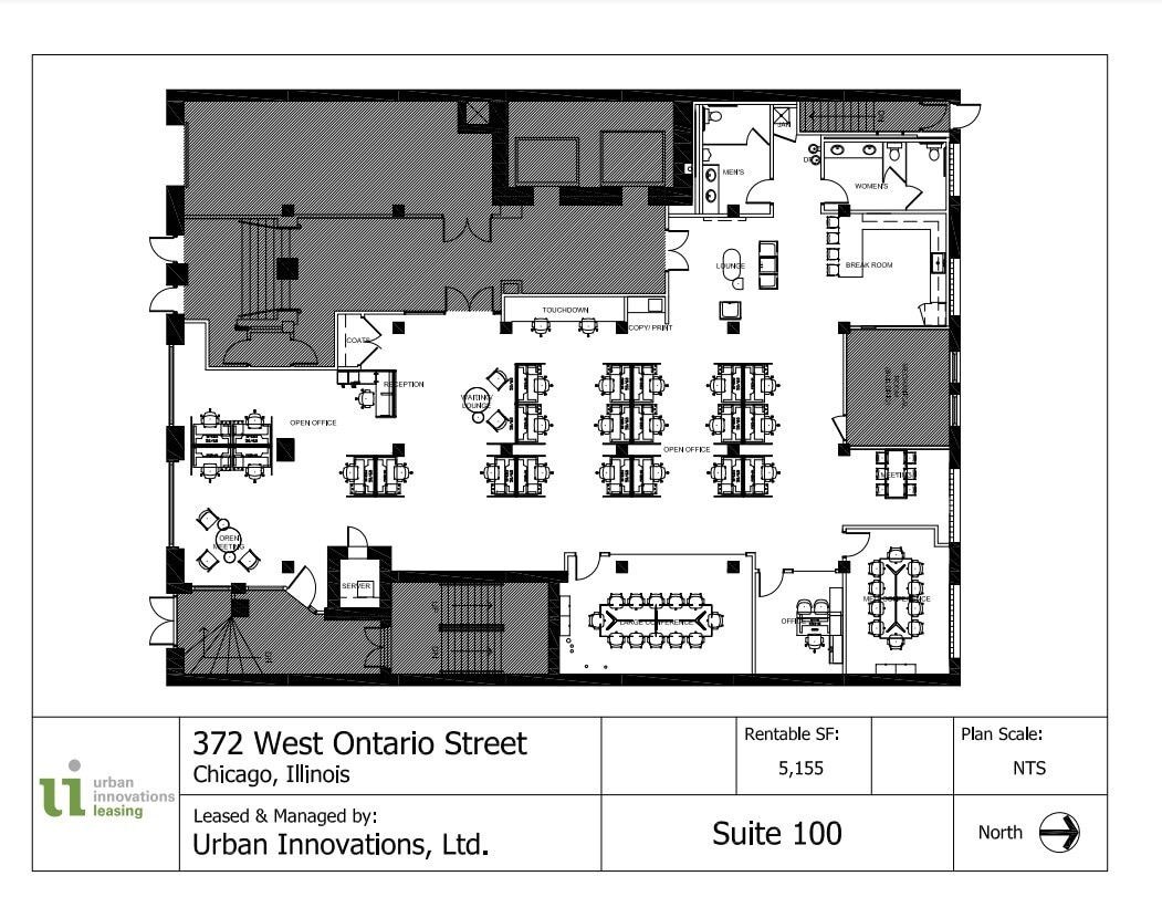372 W Ontario St, Chicago, IL à louer Plan d’étage– Image 1 sur 8