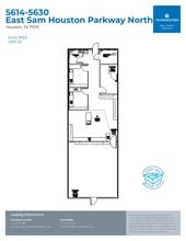 5614-5650 E Sam Houston Pky N, Houston, TX à louer Plan d’étage– Image 1 sur 1