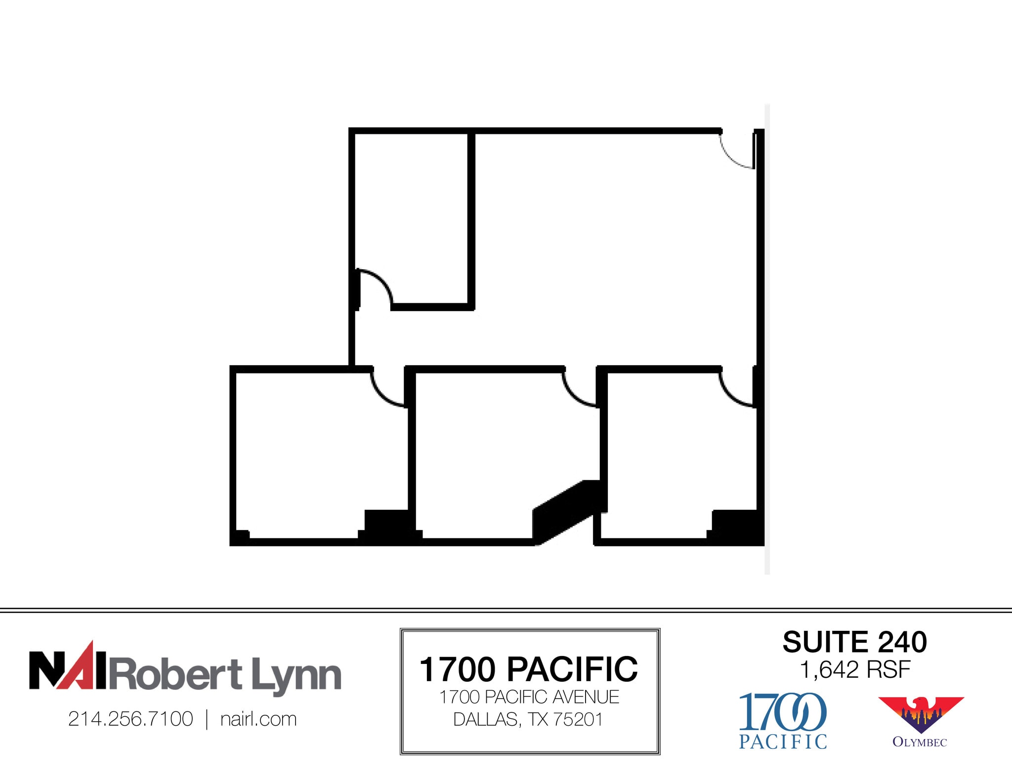 1700 Pacific Ave, Dallas, TX à louer Plan d’étage– Image 1 sur 1