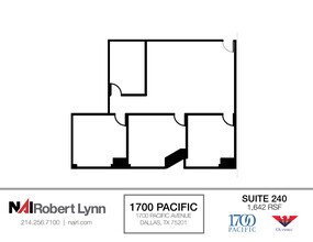 1700 Pacific Ave, Dallas, TX à louer Plan d’étage– Image 1 sur 1
