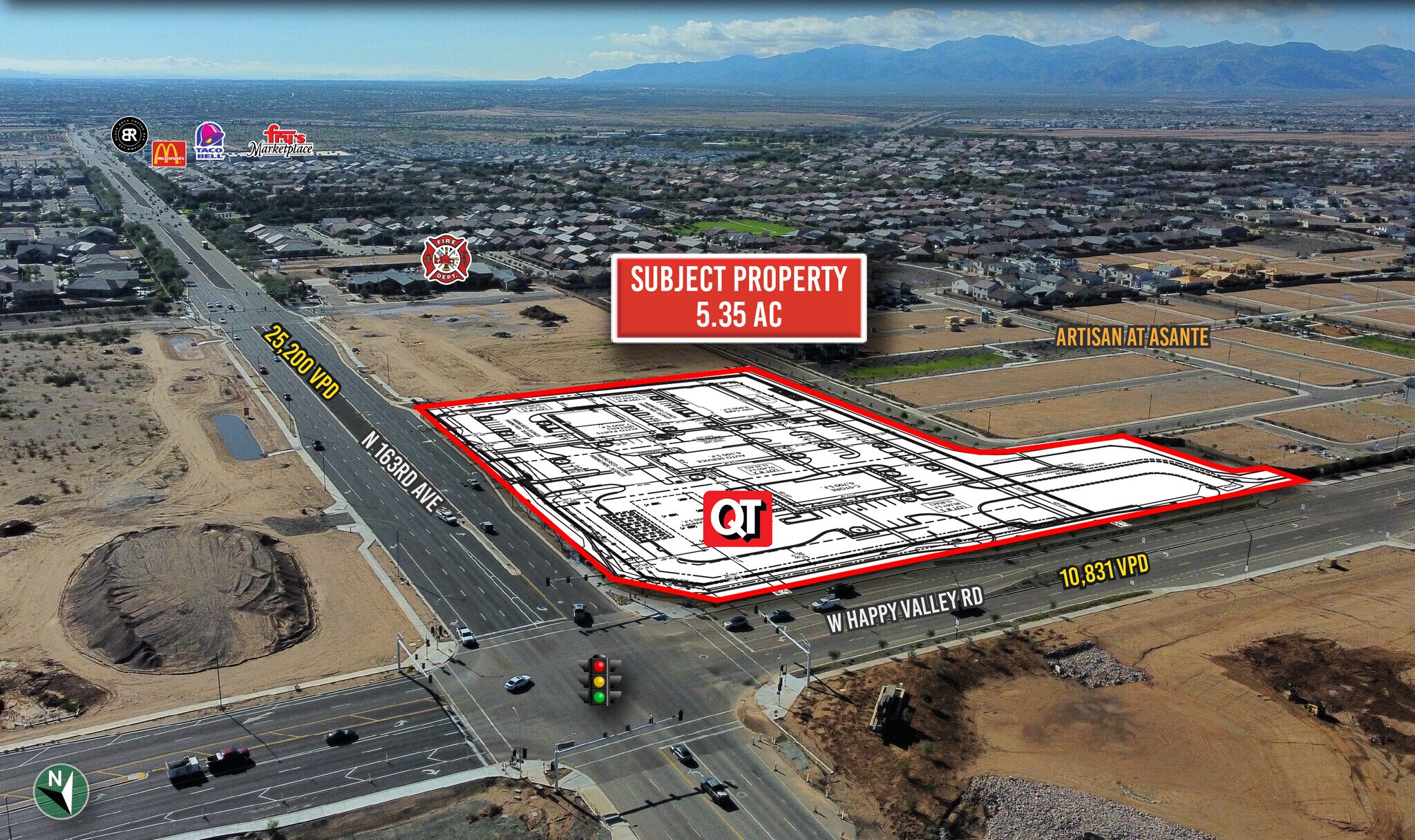 SWC W Happy Valley Rd & 163rd Ave, Surprise, AZ à vendre Photo de l’immeuble– Image 1 sur 3