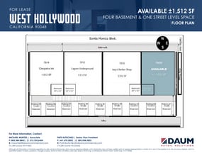 7906 Santa Monica Blvd, West Hollywood, CA à vendre Plan d’étage– Image 1 sur 1