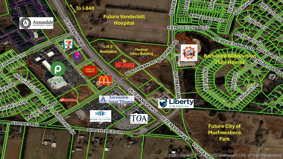Veterans Pkwy, Murfreesboro, TN à vendre - Photo principale – Image 1 sur 1