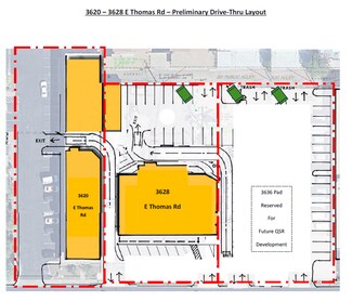 Plus de détails pour 3620 E Thomas Rd, Phoenix, AZ - Bureau, Local commercial à louer