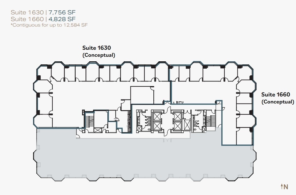 550 W C St, San Diego, CA à louer Plan d’étage– Image 1 sur 1