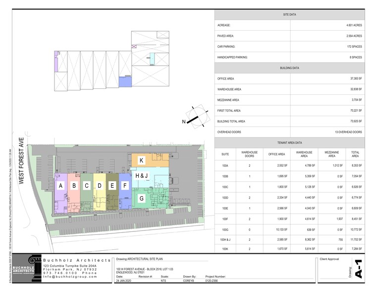 100 W Forest Ave, Englewood, NJ à louer - Plan de site – Image 2 sur 6