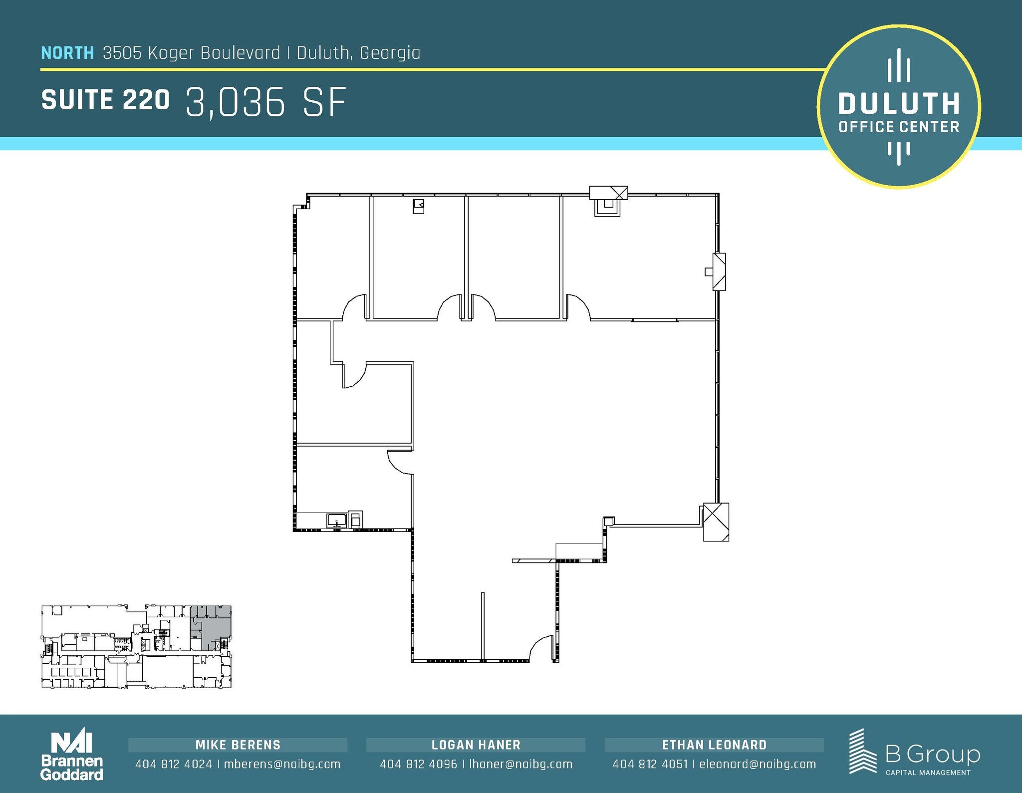 3505 Koger Blvd, Duluth, GA à louer Plan d’étage– Image 1 sur 1