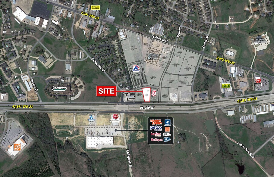 1161 US 290 E hwy, Brenham, TX à louer - Photo principale – Image 1 sur 1