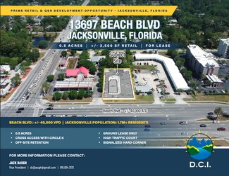 Plus de détails pour 13697 Beach Blvd, Jacksonville, FL - Terrain à louer