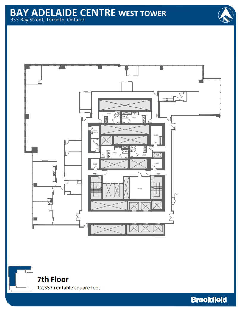 333 Bay St, Toronto, ON à louer Plan d’étage– Image 1 sur 1