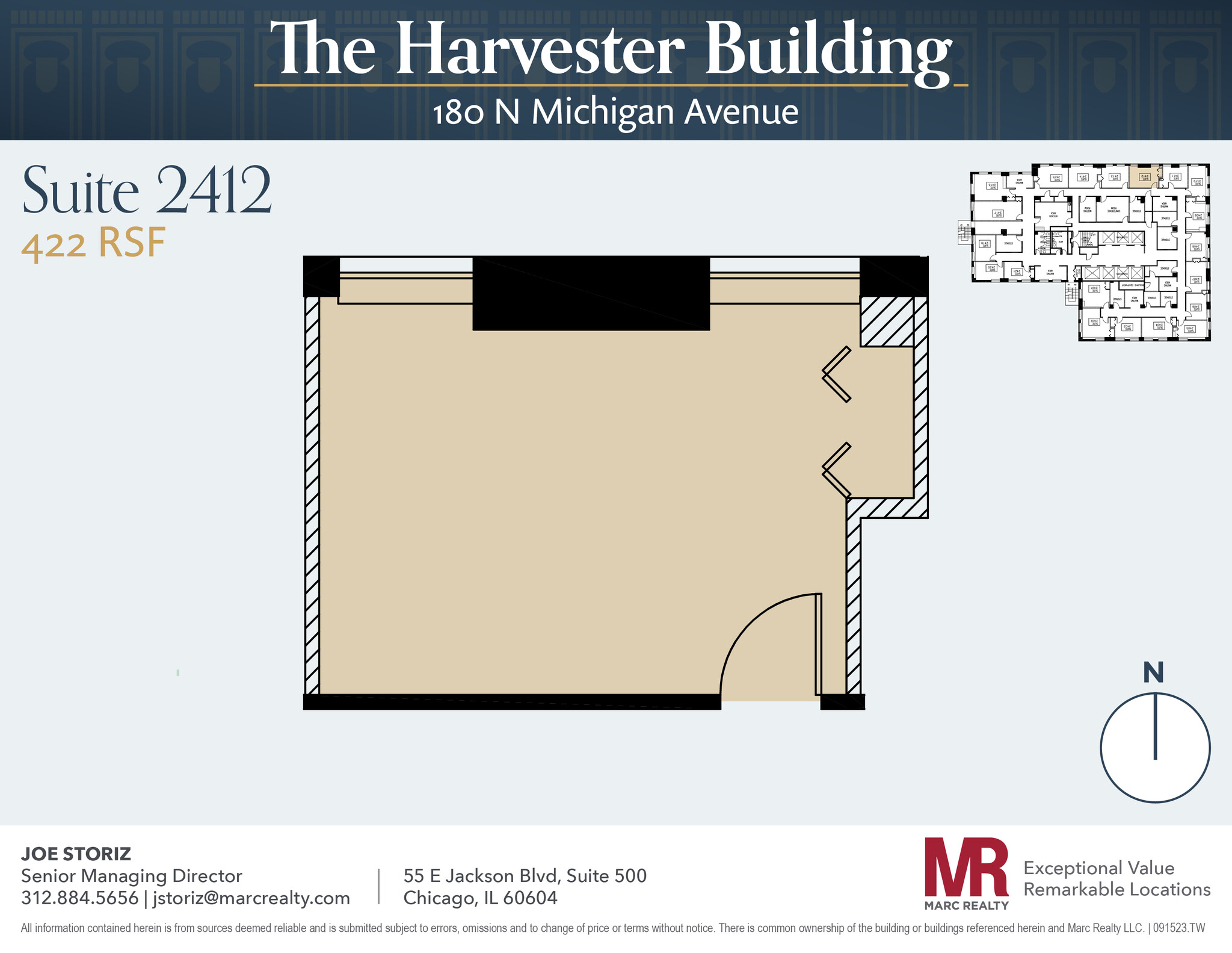 180 N Michigan Ave, Chicago, IL à louer Plan d’étage– Image 1 sur 3