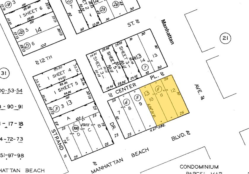 1125-1129 Manhattan Ave, Manhattan Beach, CA à louer - Plan cadastral – Image 2 sur 8