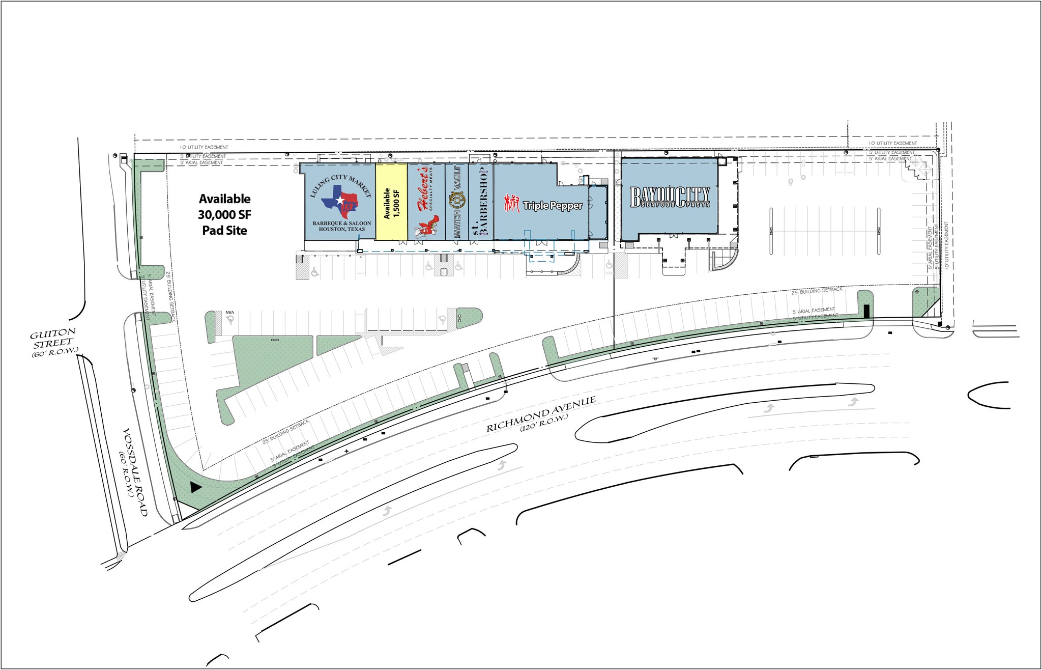 4720-4728 Richmond Ave, Houston, TX à louer Plan de site– Image 1 sur 1