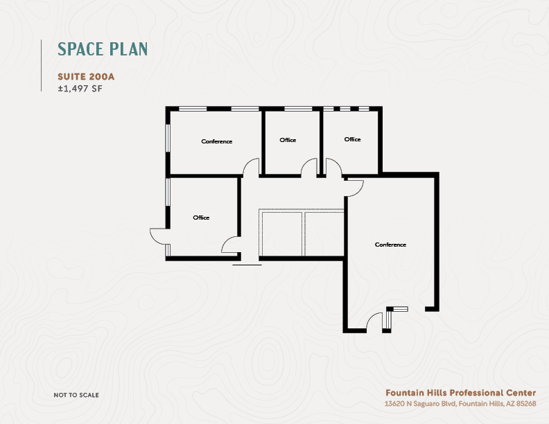 13620 N Saguaro Blvd, Fountain Hills, AZ à louer Plan d’étage– Image 1 sur 2