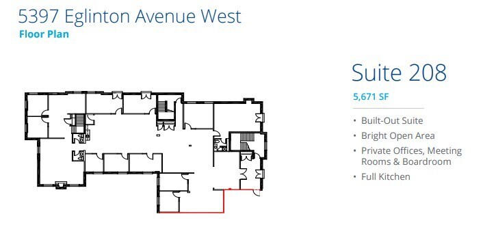 5397 Eglinton Ave W, Toronto, ON à louer Plan d’étage– Image 1 sur 1