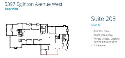 5397 Eglinton Ave W, Toronto, ON à louer Plan d’étage– Image 1 sur 1