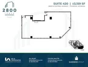 2800 N Central Ave, Phoenix, AZ à louer Plan d’étage– Image 1 sur 1