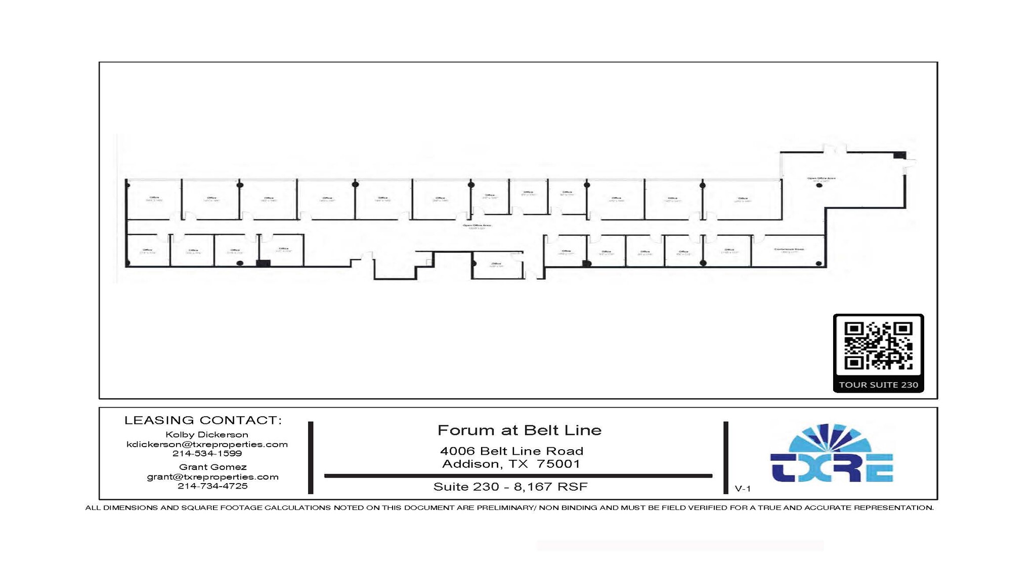 4004 Belt Line Rd, Addison, TX à louer Plan d’étage– Image 1 sur 1