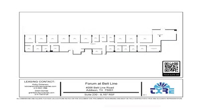 4004 Belt Line Rd, Addison, TX à louer Plan d’étage– Image 1 sur 1