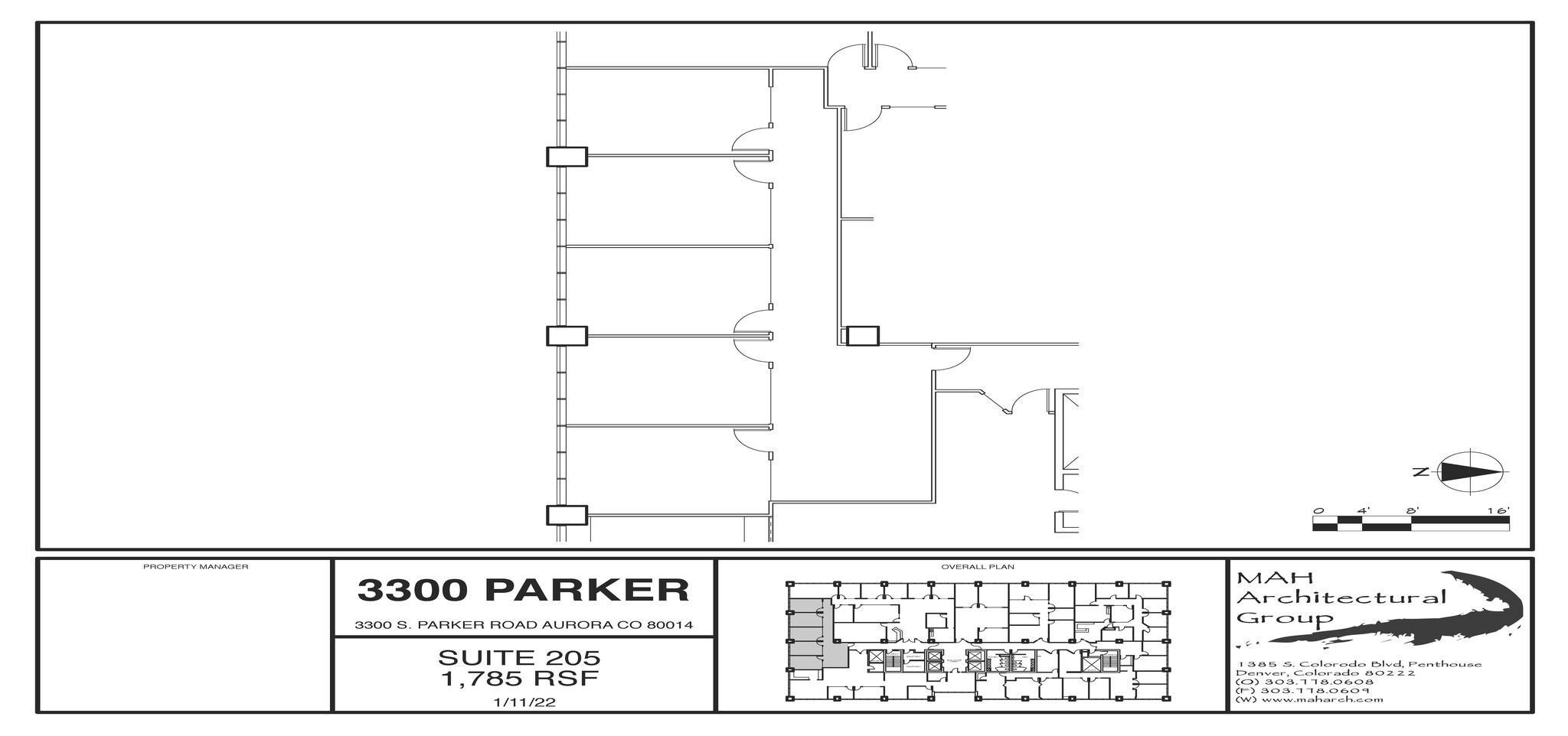 3300 S Parker Rd, Aurora, CO à louer Plan d’étage– Image 1 sur 1